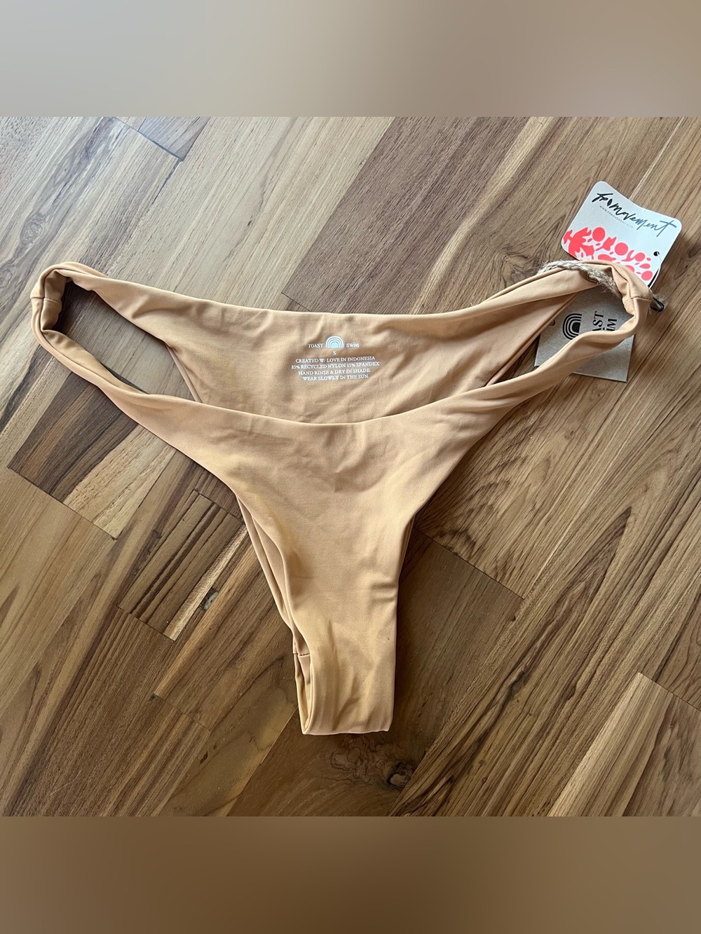 NWT Free People Toast Swim Tan Bikini Bottom